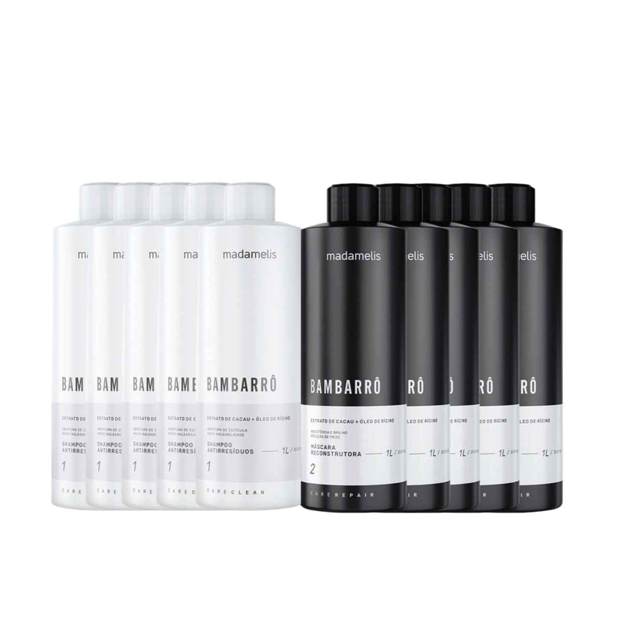 Kit Madamelis Bambarro Escova Progressiva 5 (2 X 1 Litro) Kit Madamelis Bambarro Escova Progressiva 5 (2 X 1 Litro)