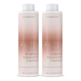Kit Madamelis Cauter Fiber Shampoo + Máscara 1 Litro