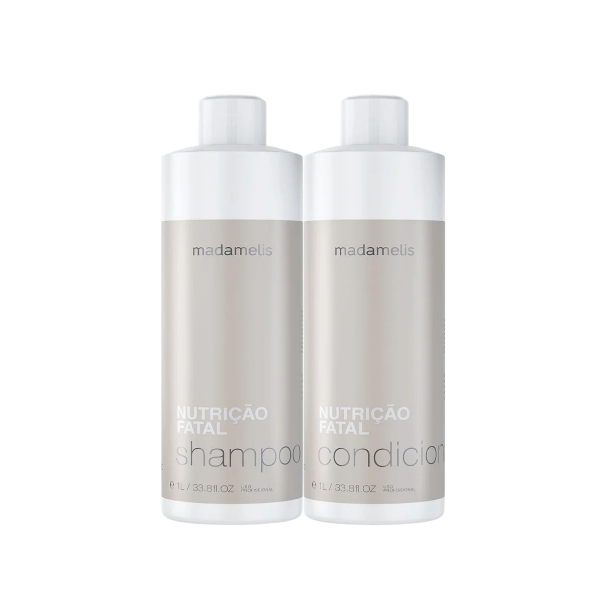 Kit Madamelis Nutrição Fatal Shampoo e Condicionador 1 Litro