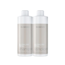 Kit Madamelis Nutrição Fatal Shampoo e Condicionador 1 Litro