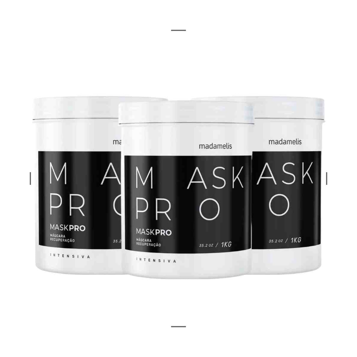 Kit Madamelis Pro Mask Control Máscara Capilar (3 x 1 Kg)