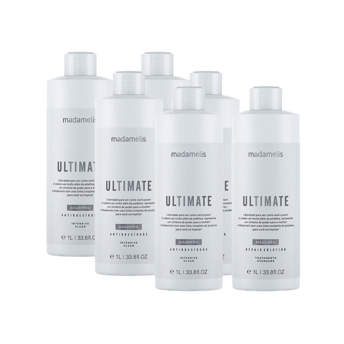 Kit Madamelis Ultimate Escova Progressiva 3 (2 x 1 Litro)