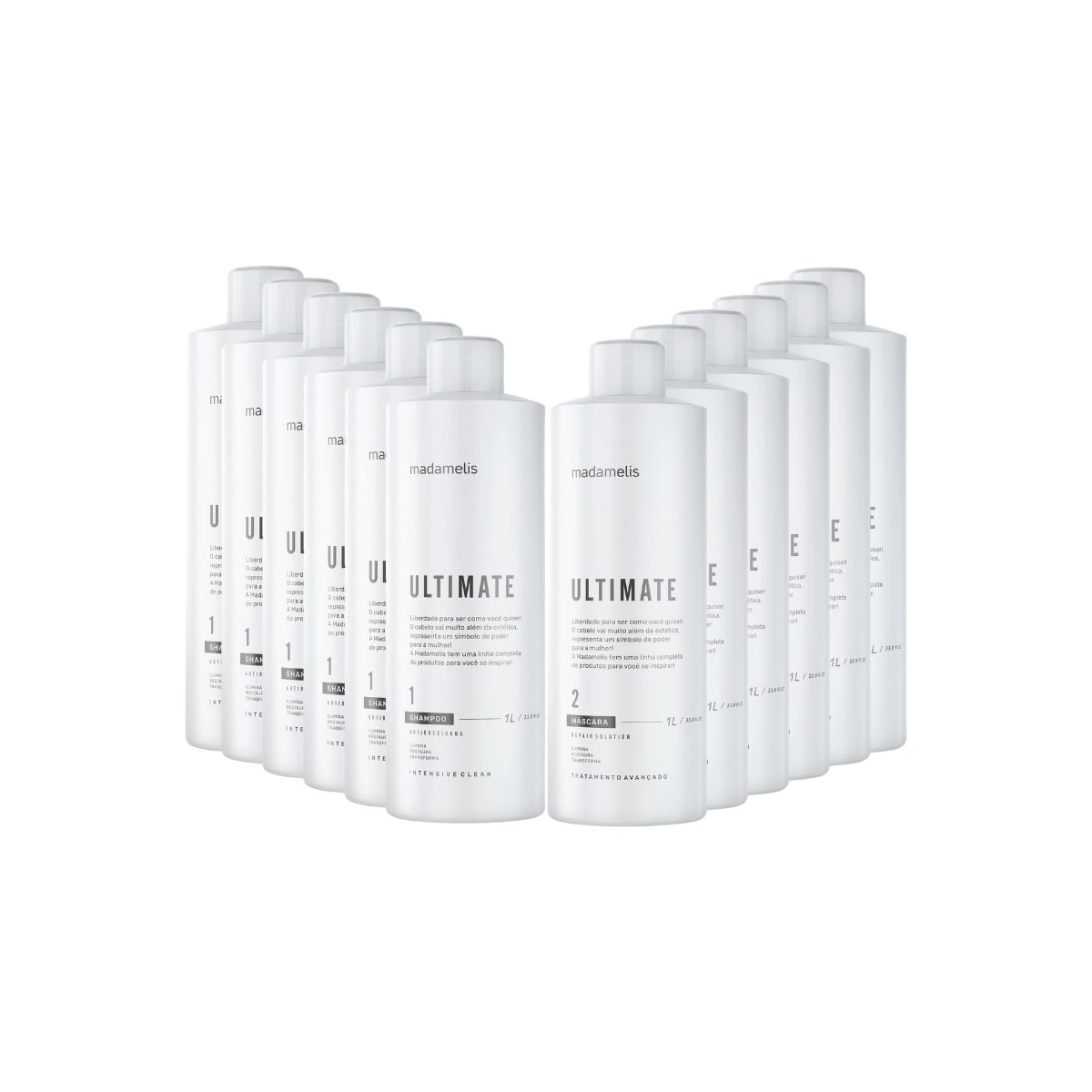 Kit Madamelis Ultimate Escova Progressiva 6 (2 x 1 Litro) Kit Madamelis Ultimate Escova Progressiva 6 (2 x 1 Litro)