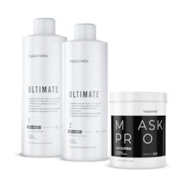 Kit Madamelis Ultimate Escova Progressiva Duo + Máscara Pro Mask Control