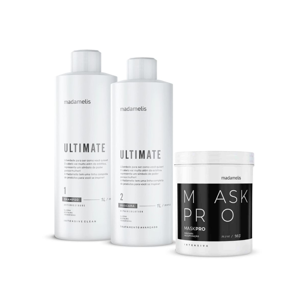 Kit Madamelis Ultimate Escova Progressiva Duo + Máscara Pro Mask Control Kit Madamelis Ultimate Escova Progressiva Duo + Máscara Pro Mask Control