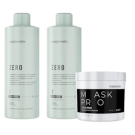 Kit Madamelis Zero Escova Progressiva Sem Formol Duo + Pro Mask Control