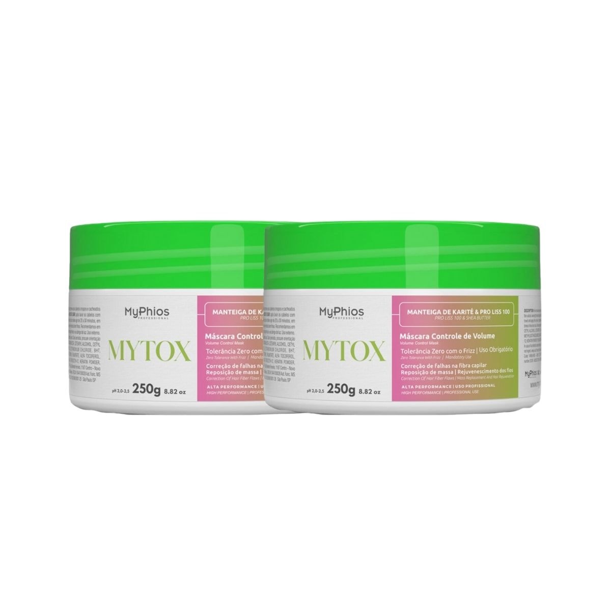 Kit MyPhios Mytox 2 Máscara Controle de Volume 250 g Kit MyPhios Mytox 2 Máscara Controle de Volume 250 g
