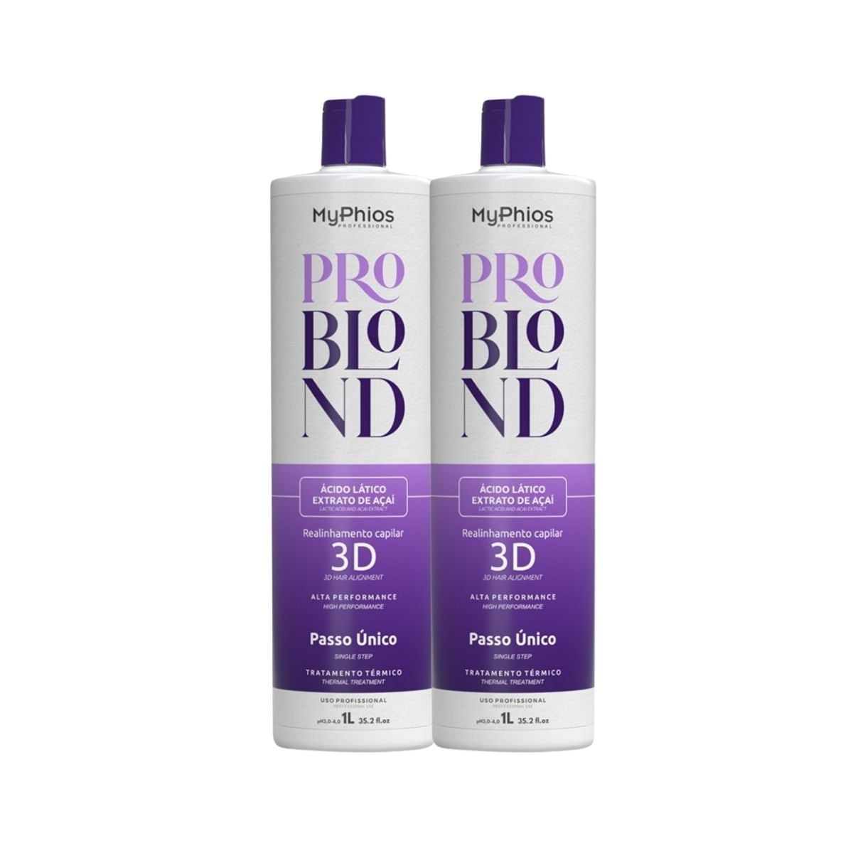 Kit MyPhios ProBlond 2 Realinhamento Capilar 1 Litro Kit MyPhios ProBlond 2 Realinhamento Capilar 1 Litro