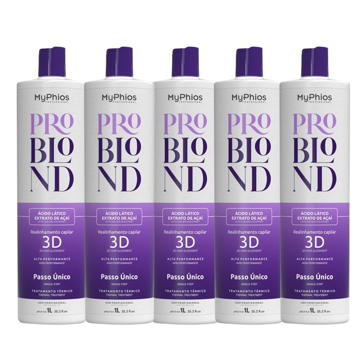 Kit MyPhios ProBlond 5 Realinhamento Capilar 1 Litro