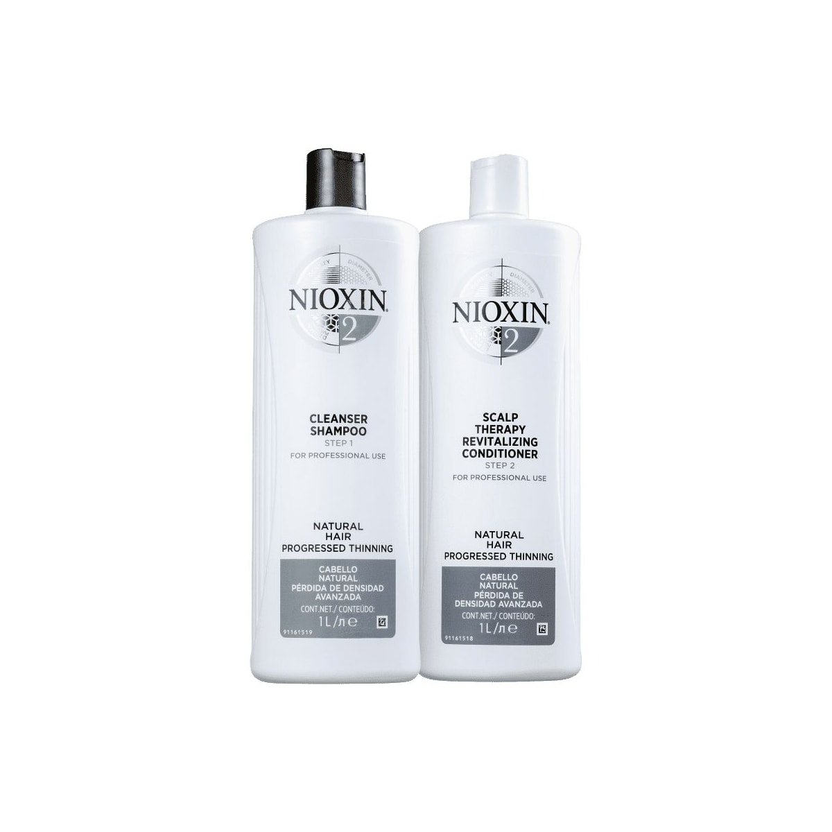 Kit Nioxin System 2 Shampoo + Condicionador (2 x 1 Litro) Kit Nioxin System 2 Shampoo + Condicionador (2 x 1 Litro)