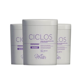 Kit Portier Ciclos B-Tox Violet Máscara Reconstrutora (3 x 1 Kg)