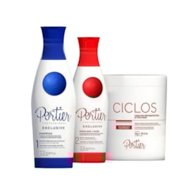 Kit Portier Exclusive Progressiva (2 x 1 Litro) + Máscara Ciclos B-Tox 1 Kg