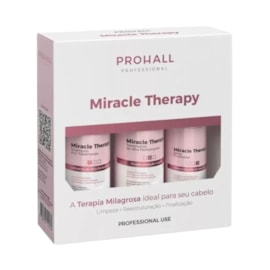 Kit Prohall Miracle Therapy Terapia Orgânica de Alta Performance (3 Produtos)