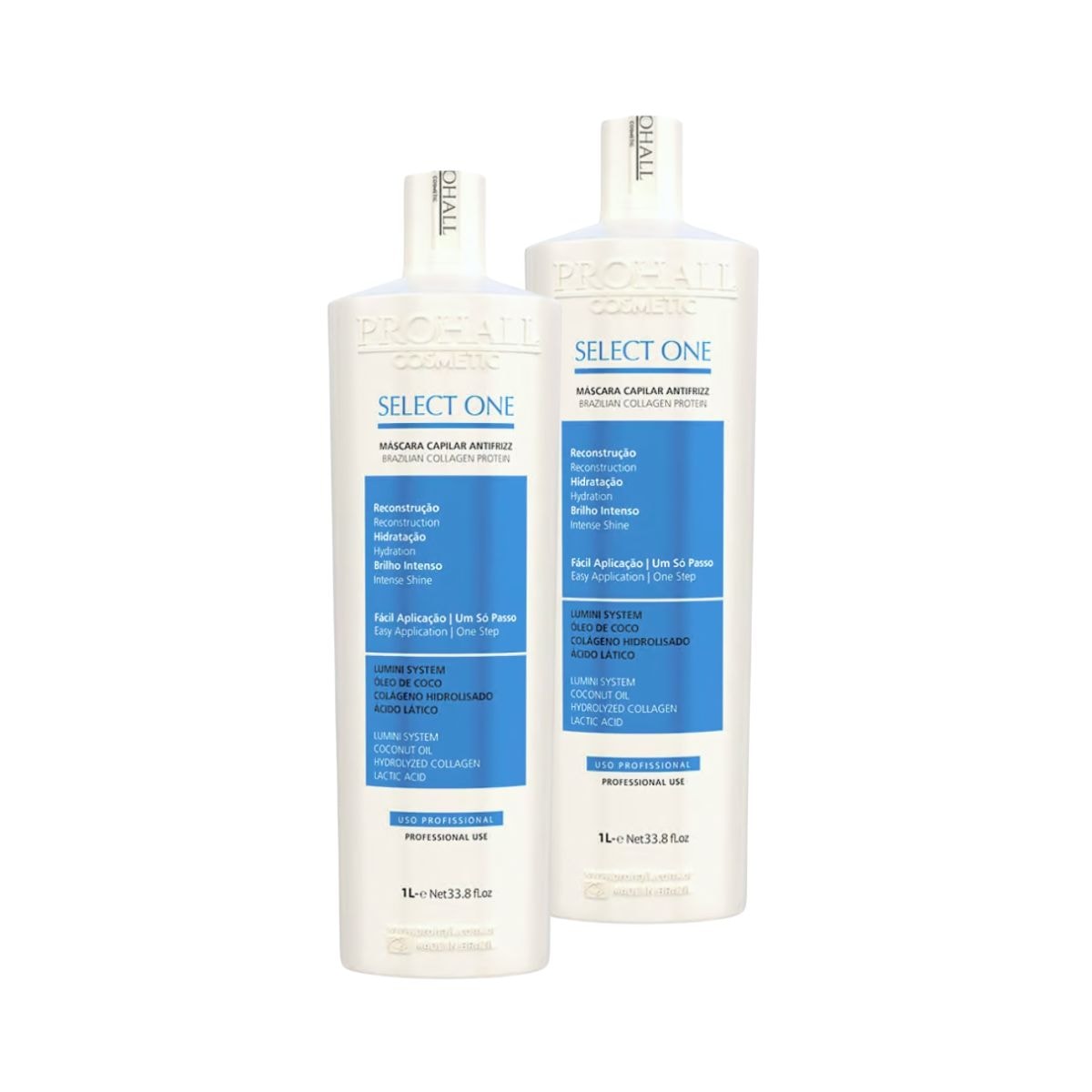 Kit Prohall Select One 2 Realinhamento Térmico 1 Litro Kit Prohall Select One 2 Realinhamento Térmico 1 Litro