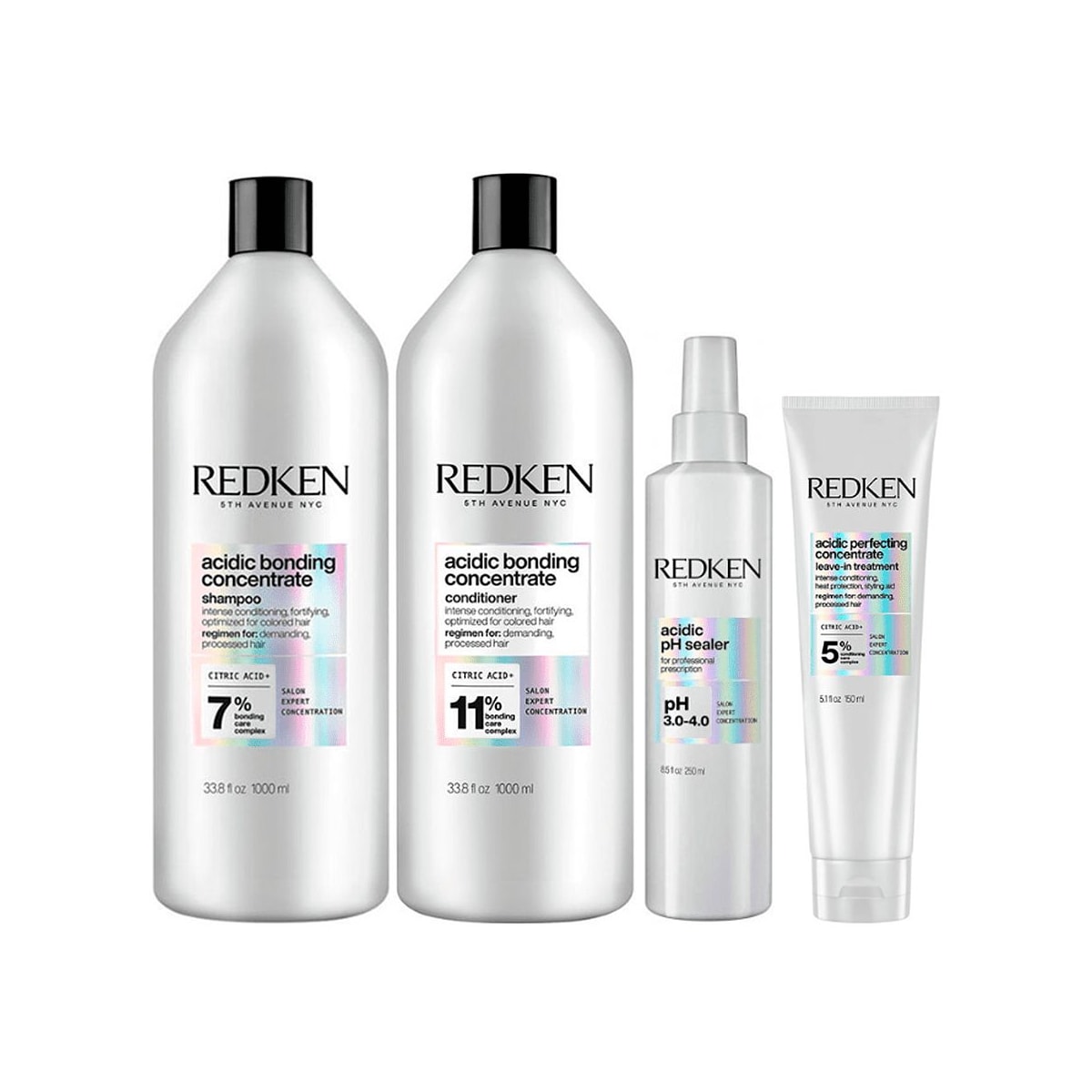 Kit Redken Acidic Bonding Concentrate Duo Grande + pH Sealer 250 ml + Concentrate Leave-in 150 ml