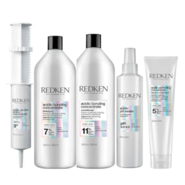 Kit Redken Acidic Bonding Concentrate Duo Grande + pH Sealer 250 ml + Concentrate Leave-in 150 ml + Protein Amino 100 ml