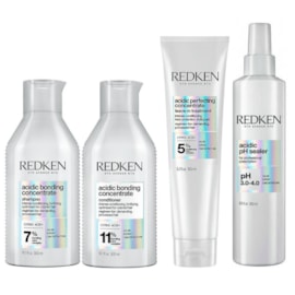Kit Redken Acidic Bonding Concentrate Duo Pequeno + pH Sealer 250 ml + Concentrate Leave-in 150 ml