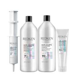 Kit Redken Acidic Bonding Concentrate Shampoo + Condicionador 1 Litro + Concentrate Leave-in 150 ml + Protein Amino 100 ml