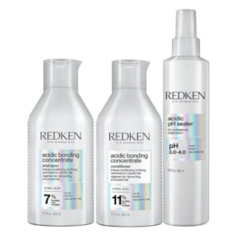 Kit Redken Acidic Bonding Concentrate Shampoo + Condicionador 300 ml + pH Sealer 250 ml