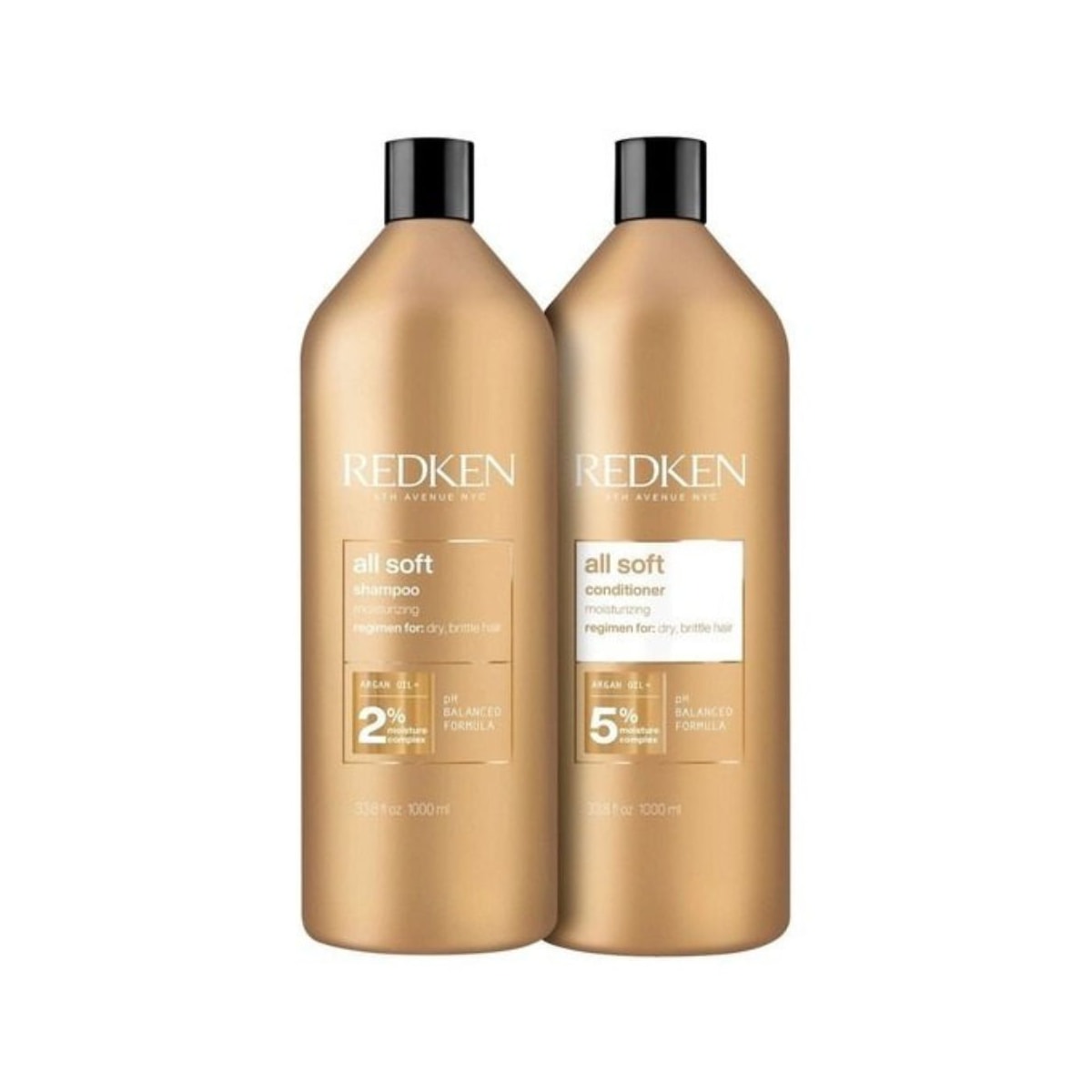 Kit Redken All Soft Shampoo + Condicionador 1 Litro
