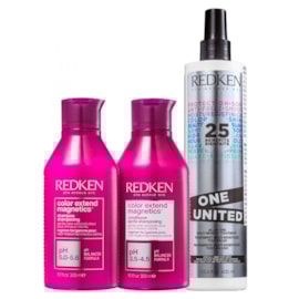 Kit Redken Color Extend Magnetics Shampoo + Condicionador + Leave-in One Unit