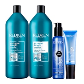 Kit Redken Extreme Length Salon Shampoo + Condicionador 1 Litro + Reconstrutor Primer 150 ml + Sealer 150 ml