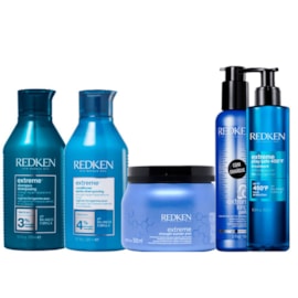 Kit Redken Extreme Shampoo 300 ml + Condicionador 250 ml + Reconstrutor Primer 150 ml + Máscara 500 ml + Leave in 200 ml