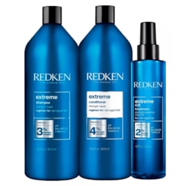 Kit Redken Extreme Shampoo + Condicionador 1 Litro + Extreme Anti-Snap Leave-in 250 ml