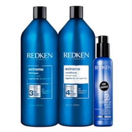 Kit Redken Extreme Shampoo + Condicionador 1 Litro + Tratamento Reconstrutor Primer 150 ml
