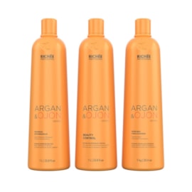 Kit Richée Argan e Ojon Escova Progressiva (3 x 1 Litro)