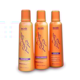 Kit Richée Argan e Ojon Shampoo 250 ml + Condicionador 250 ml + Leave-in 250 ml