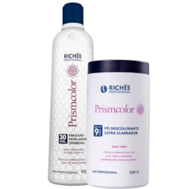 Kit Richée Prismcolor Pó Descolorante 500 g + OX 30 Volumes