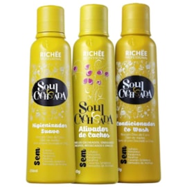 Kit Richée Soul Cacheada Shampoo + Condicionador + Ativador