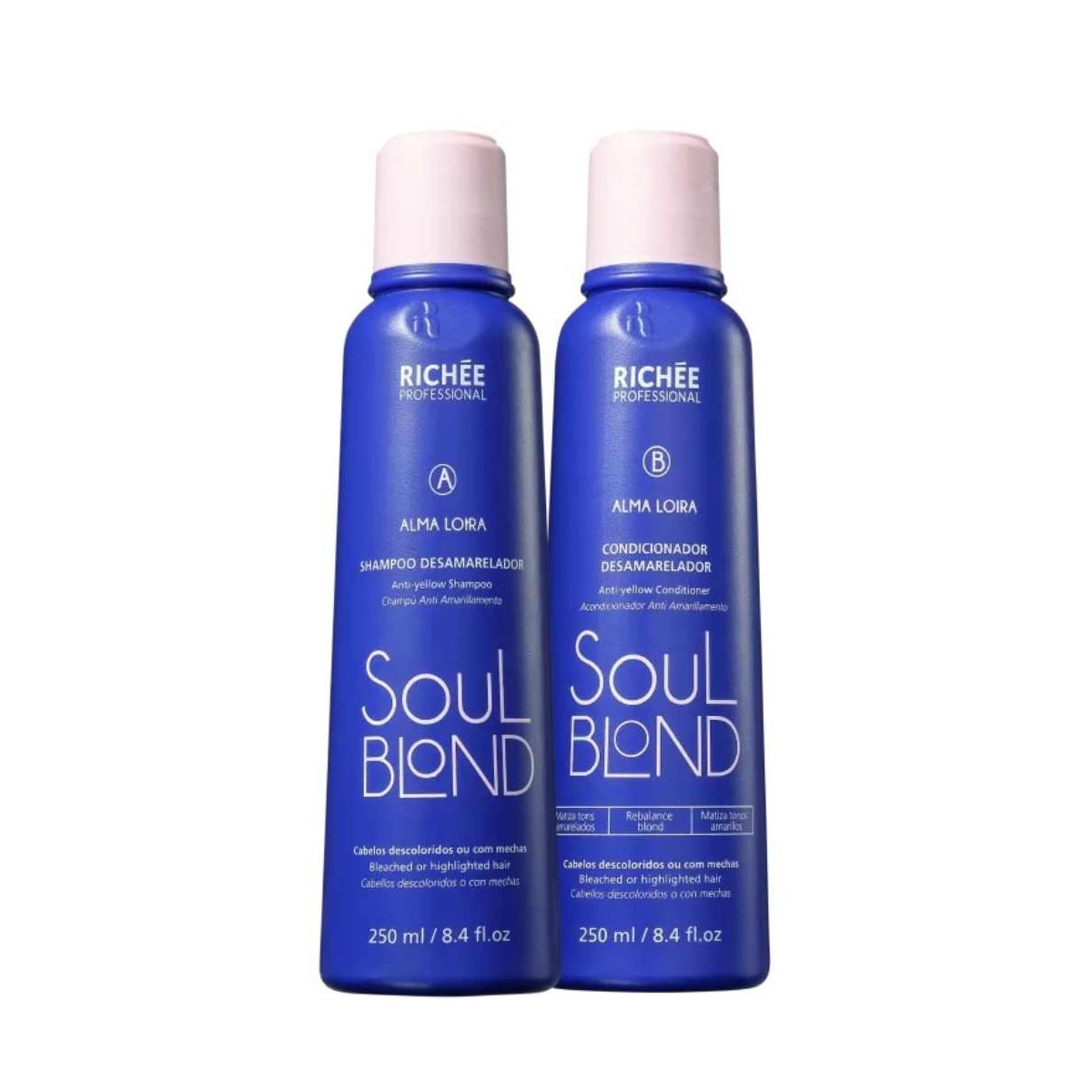 Kit Richée Soul Loira Shampoo + Condicionador 250 ml Kit Richée Soul Loira Shampoo + Condicionador 250 ml