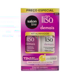 Kit Salon Line Meu Liso Alinhador Shampoo e Condicionador