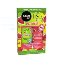 Kit Salon Line Meu Liso Melancia Shampoo e Condicionador