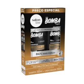 Kit Salon Line S.O.S Bomba Engrossamento Shampoo 300 ml e Condicionador 200 ml
