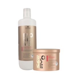 Kit Schwarzkopf BlondMe Shampoo 1 Litro e Máscara 500 ml