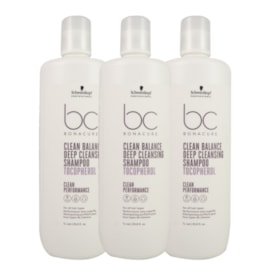 Kit Schwarzkopf Clean Balance 3 Shampoo 1 Litro