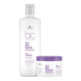 Kit Schwarzkopf Frizz Away Shampoo 1 Litro e Máscara 500 ml