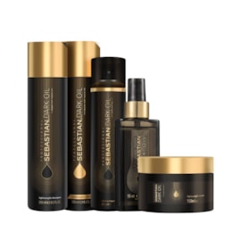 Kit Sebastian Dark Oil Premium (Shampoo + Condicionador + Oleo +Máscara + Perfume)