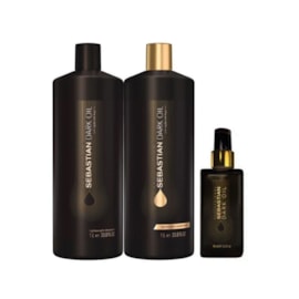 Kit Sebastian Dark Oil Shampoo + Condicionador 1 Litro + Oleo 95 ml