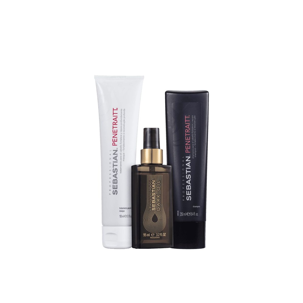 Kit Sebastian Penetraitt Shampoo 250 ml + Máscara 150 ml + Dark Oleo 95 ml