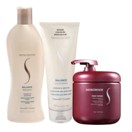 Kit Senscience Balance Shampoo 280 ml + Condicionador 240 ml + Inner Hidratação 500 ml