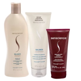 Kit Senscience Balance Shampoo 280 ml + Condicionador 240 ml + Moisture Lock 150 ml