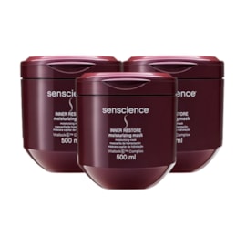 KIt Senscience Inner Restore 3 Máscara De Hidratação 500 ml