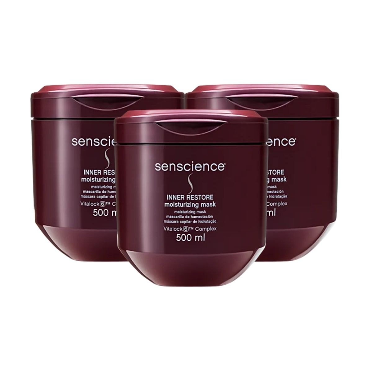 KIt Senscience Inner Restore 3 Máscara De Hidratação 500 ml KIt Senscience Inner Restore 3 Máscara De Hidratação 500 ml