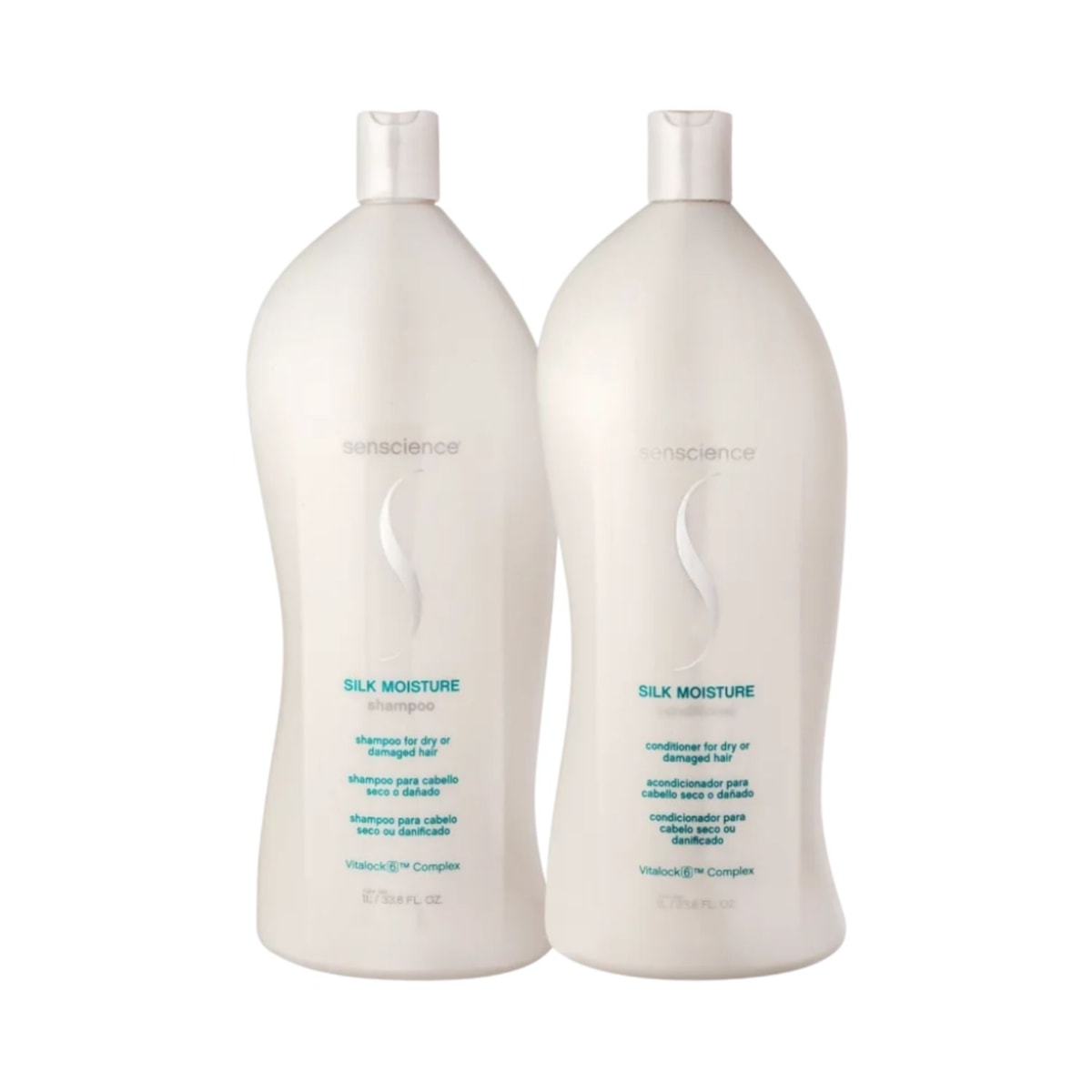 Kit Senscience Silk Moisture Shampoo + Condicionador 1 Litro Kit Senscience Silk Moisture Shampoo + Condicionador 1 Litro