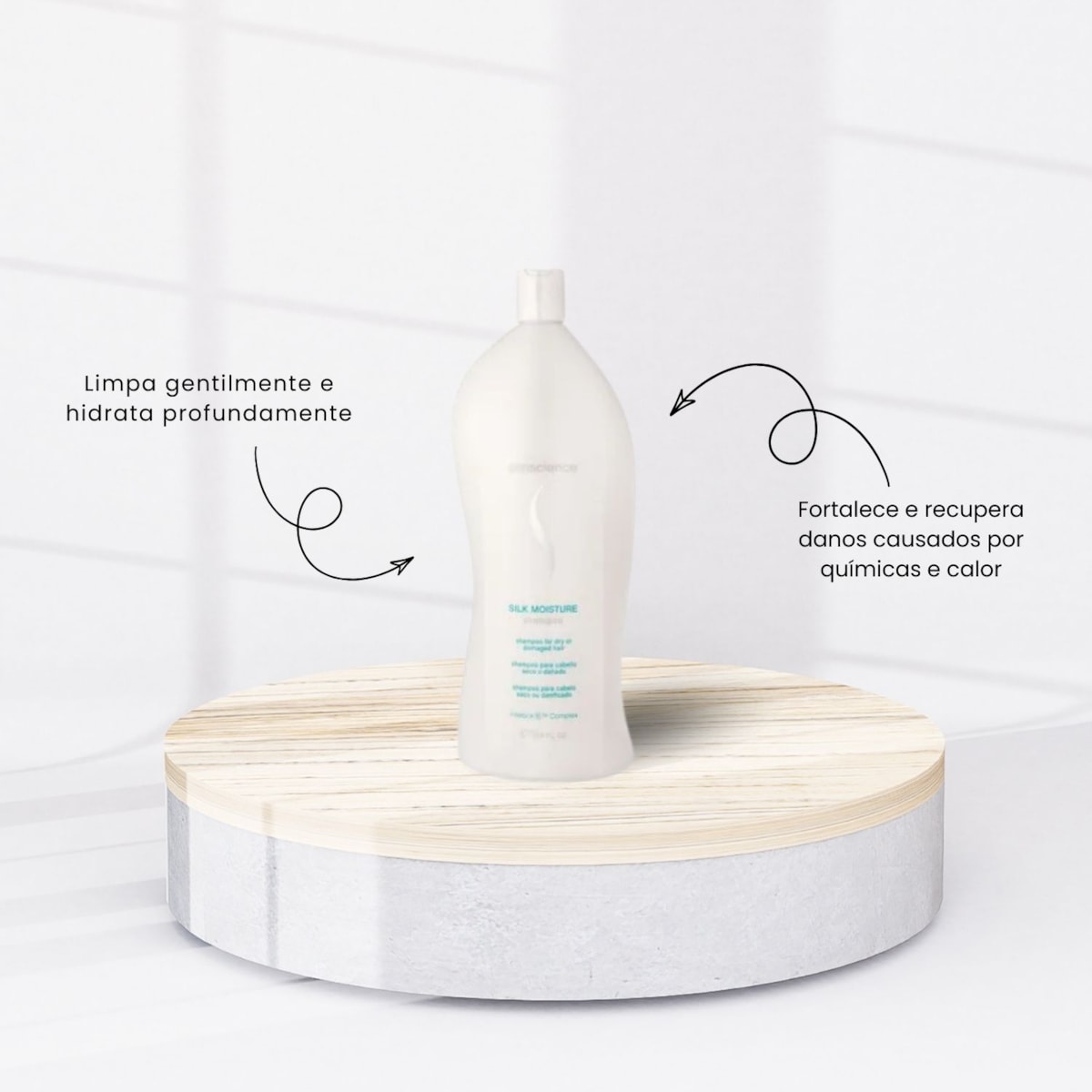 Kit Senscience Silk Moisture Shampoo + Condicionador 1 Litro + Inner Restore 200 ml