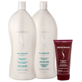 Kit Senscience Silk Moisture Shampoo + Condicionador 1 Litro + Moisture Lock 150 ml